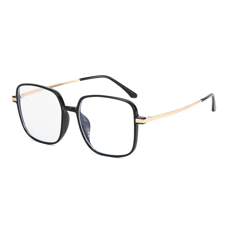 Women's square designer glasses with delicate metal frame Stornfield