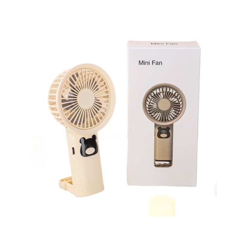Cute Bear-Themed Handheld Fan Stornfield