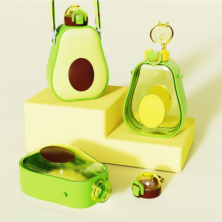 Women's Avocado Water Bottle with Leak-proof Lid and Integrated Carry Strap Stornfield