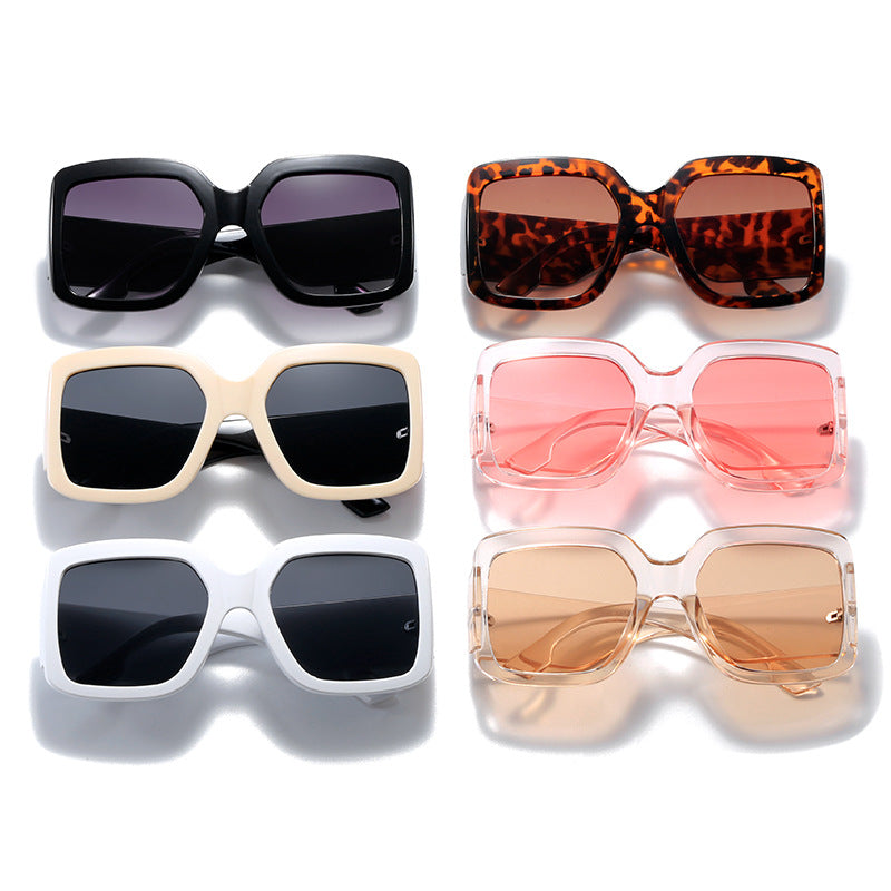 Women modern square sunglasses with mirror lenses Stornfield