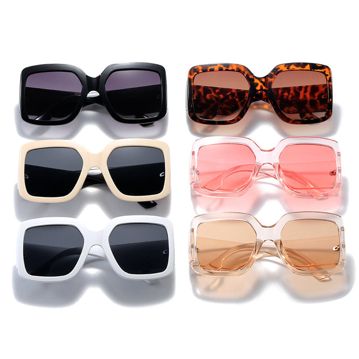 Women modern square sunglasses with mirror lenses Stornfield