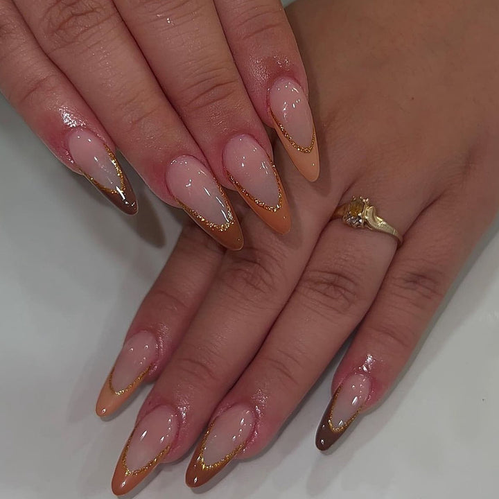 Artful Nail Extensions with Elegant Lace Design Stornfield
