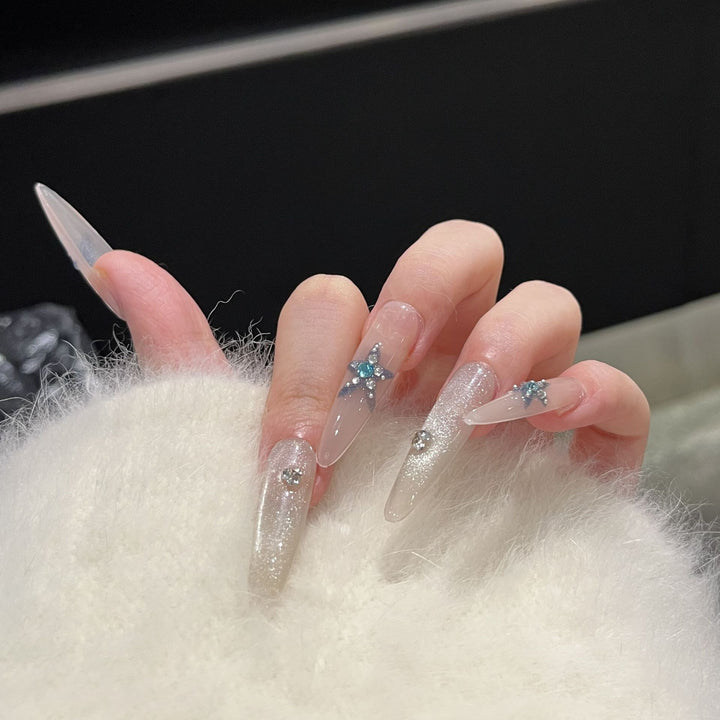Star-Accent Press-On Nail Art Set Stornfield