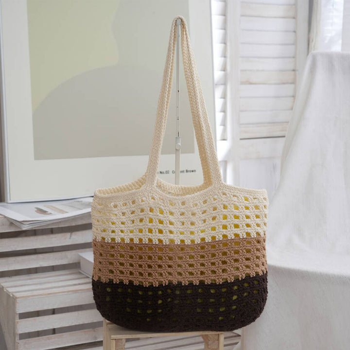Handmade straw bag with cute tag Stornfield