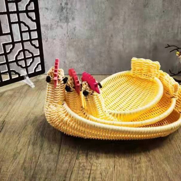 Decorative Woven Dog-Shaped Storage Basket Stornfield