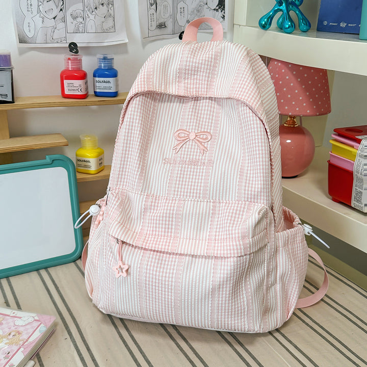 Casual Striped Backpack Stornfield