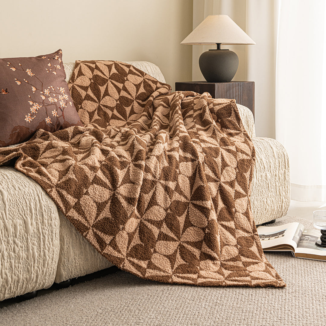Decorative Textured Throw Blanket