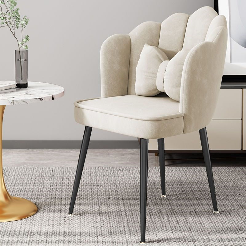 Modern Accent Chair with Gold Legs Stornfield