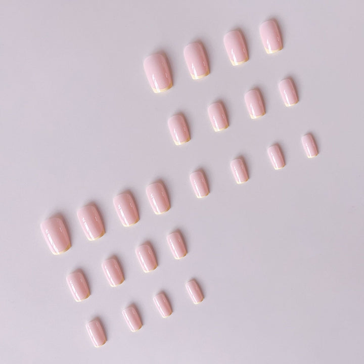 Nail set with modern French tips and striking neon accents Stornfield