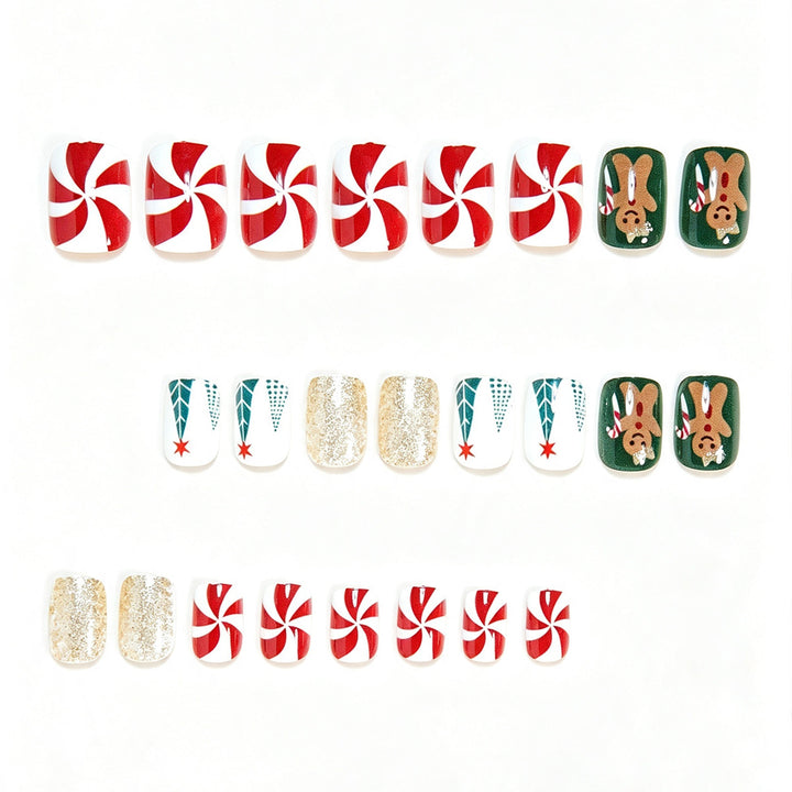 Decorative Holiday-Themed Press-On Nails Stornfield