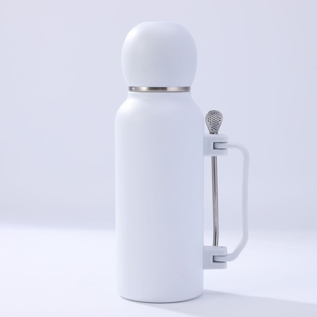 Women practical insulated bottle with integrated tea strainer Stornfield