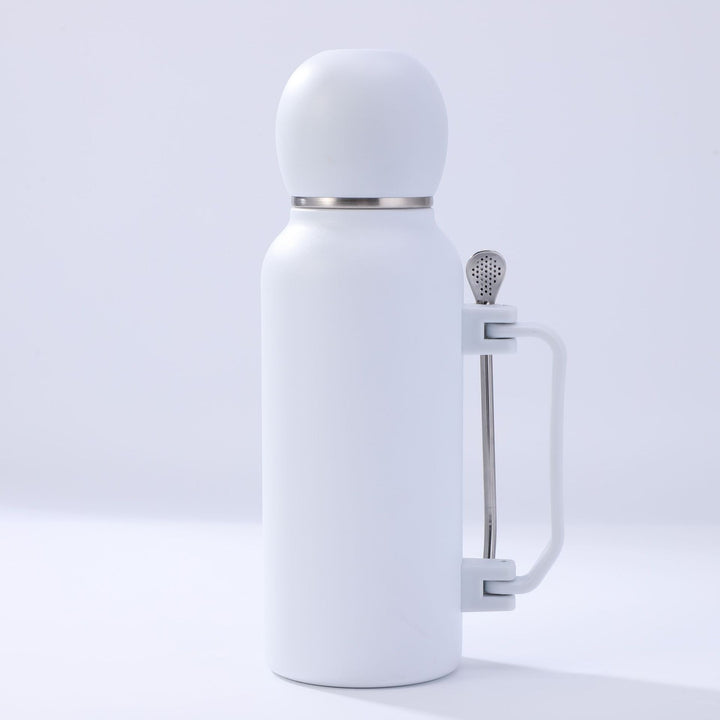 Women practical insulated bottle with integrated tea strainer Stornfield