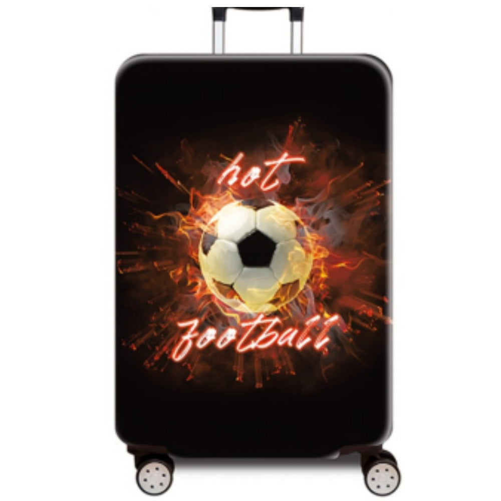 Women's hard-shell suitcase with dynamic football motif Stornfield