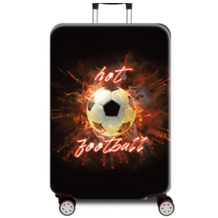 Women's hard-shell suitcase with dynamic football motif Stornfield