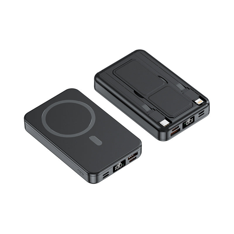 Magnetic portable charger with integrated cable Stornfield