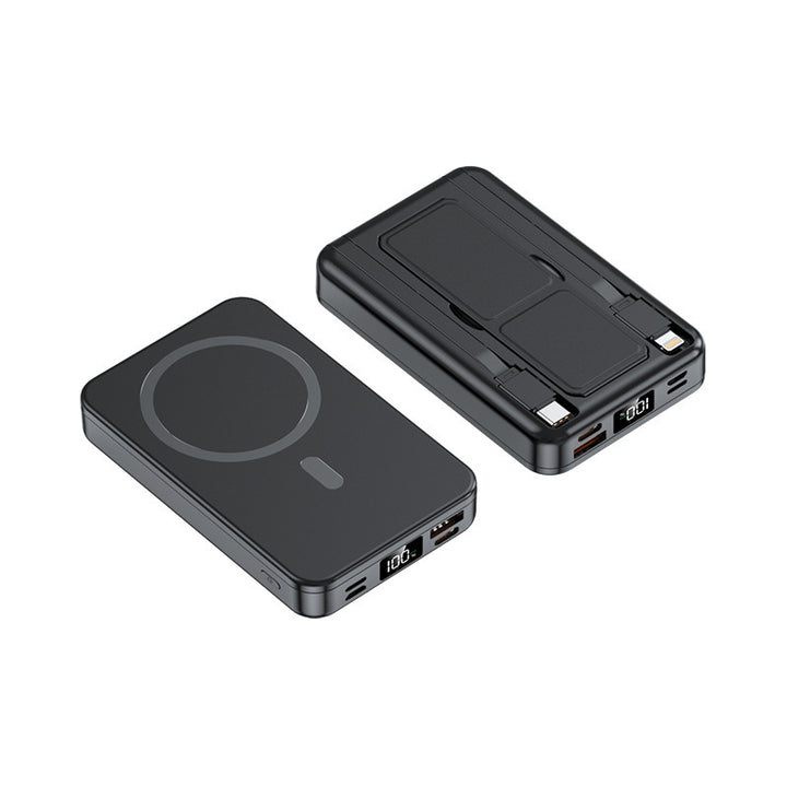 Magnetic portable charger with integrated cable Stornfield