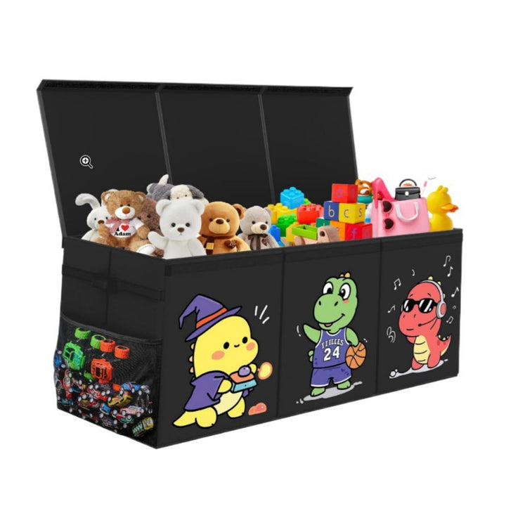 Robust storage chest with removable lid and carrying handles Stornfield