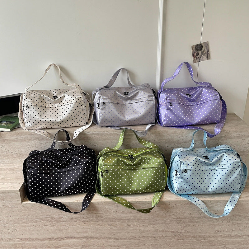 Stylish Polka Dot Travel Duffle Bag Stornfield