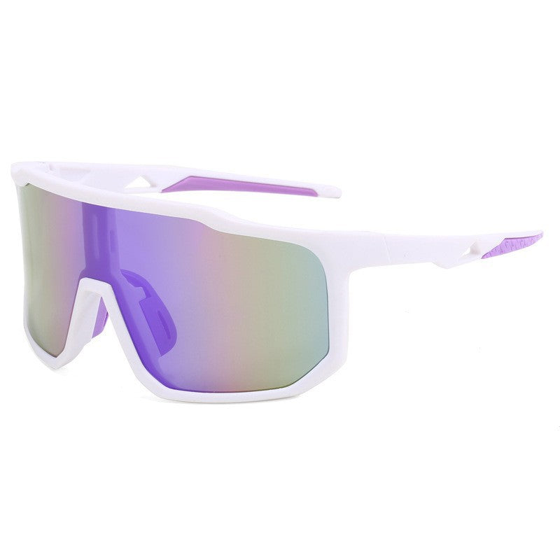 Ladies sporty racing sunglasses with wide field of view and modern mirrored lenses Stornfield