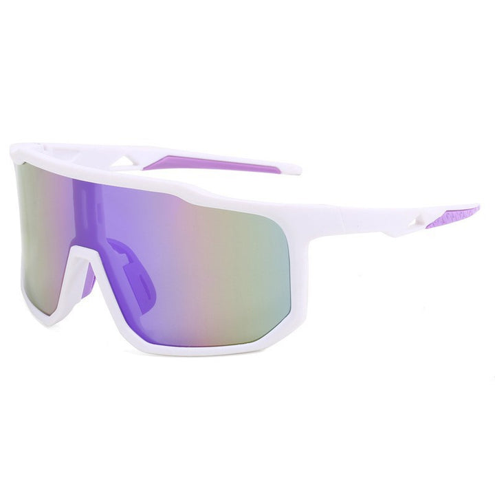Ladies sporty racing sunglasses with wide field of view and modern mirrored lenses Stornfield