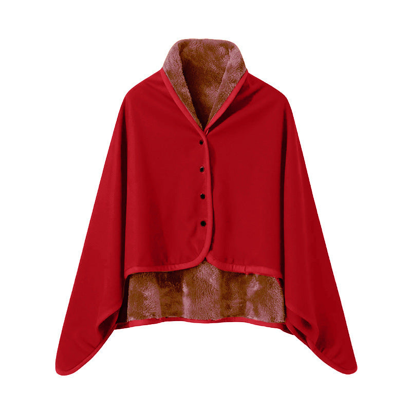 Ladies Elegant Snuggle Blanket with Collar Stornfield
