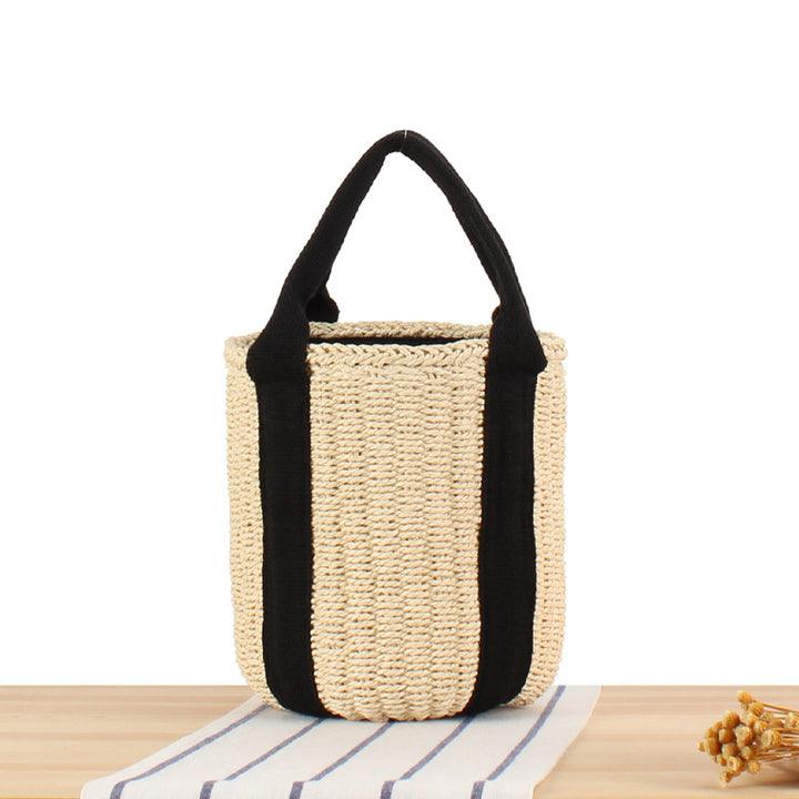 Structured Shopping Bag Made of Braided Natural Material Stornfield