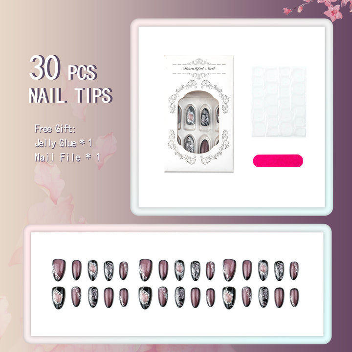 Stylish Press-On Nail Set