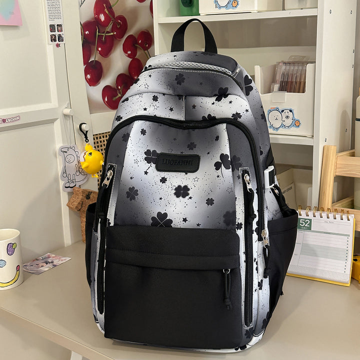 Stylish Floral Print Student Backpack Stornfield
