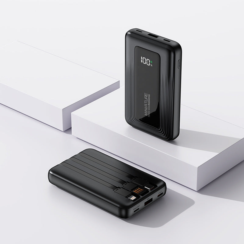 Portable power bank with digital capacity display and two USB ports Stornfield