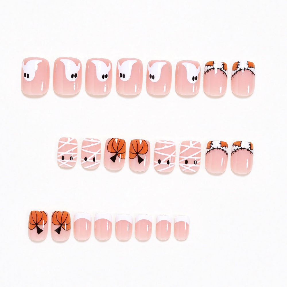Halloween-Themed Press-On Nail Art Stornfield