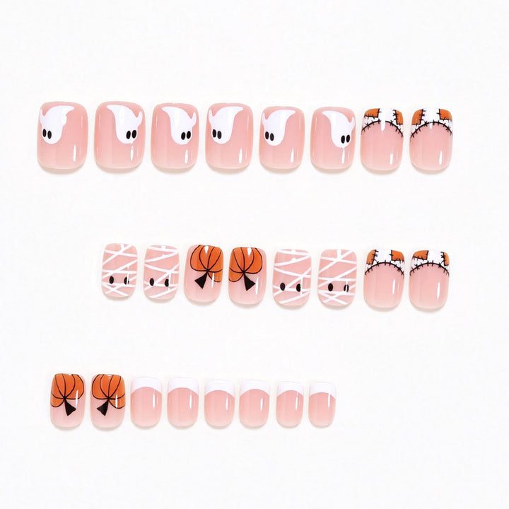 Halloween-Themed Press-On Nail Art Stornfield