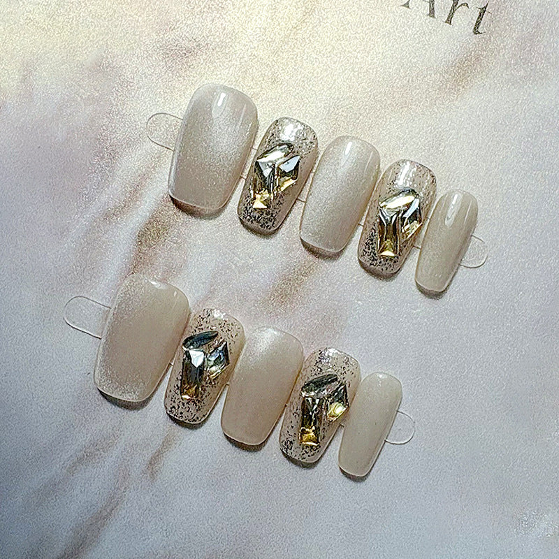 Premium French Tip Press-On Nails Stornfield