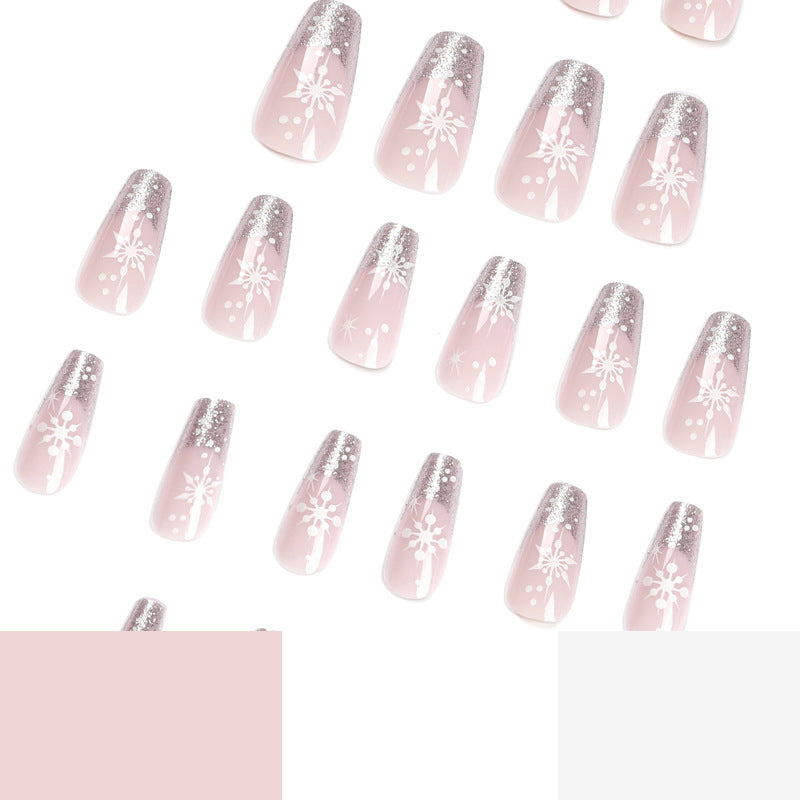 Glittering artificial acrylic nails with Christmas motifs Stornfield