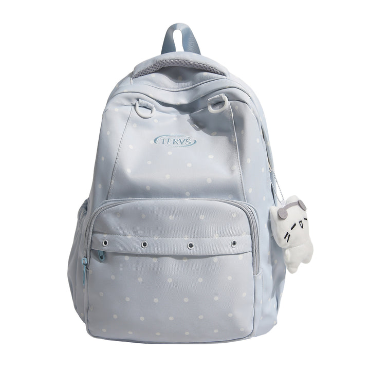 Polka Dot Print Backpack with Accessories Stornfield