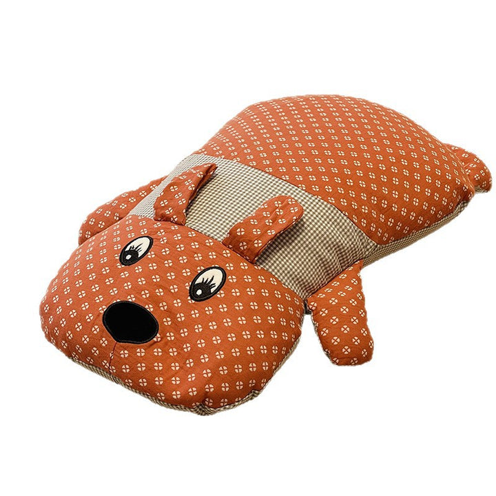 Cozy animal design sleeping mat for children with removable cover