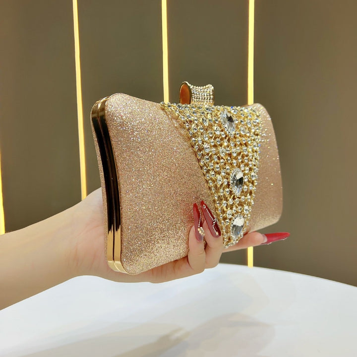 Glamorous Rhinestone-Studded Evening Clutch