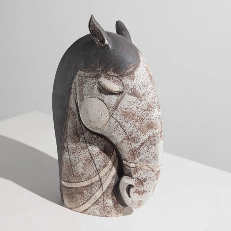 Artistic Horse Head Sculpture