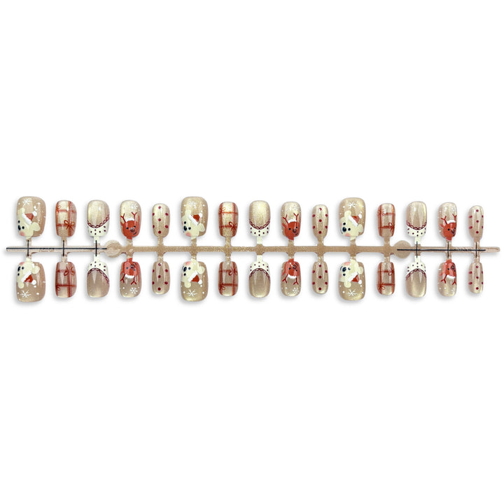Themed Holiday Press-On Nail Art Set
