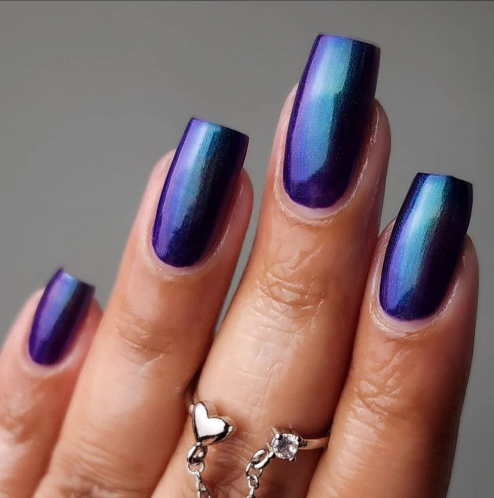 Glossy Gradient Press-On Nails Stornfield