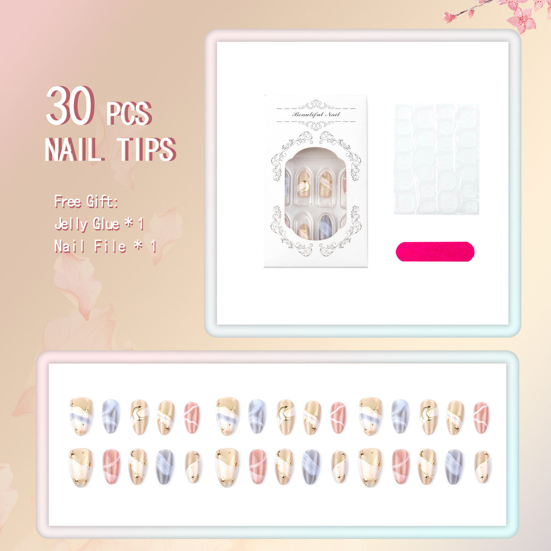 Celestial Inspired Press-On Nail Art