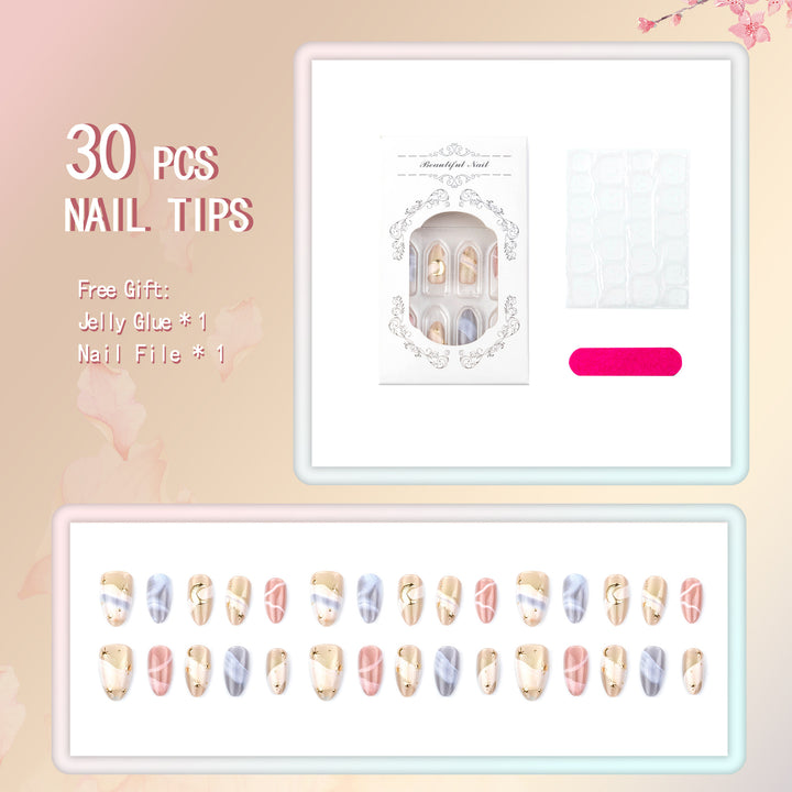 Celestial Inspired Press-On Nail Art