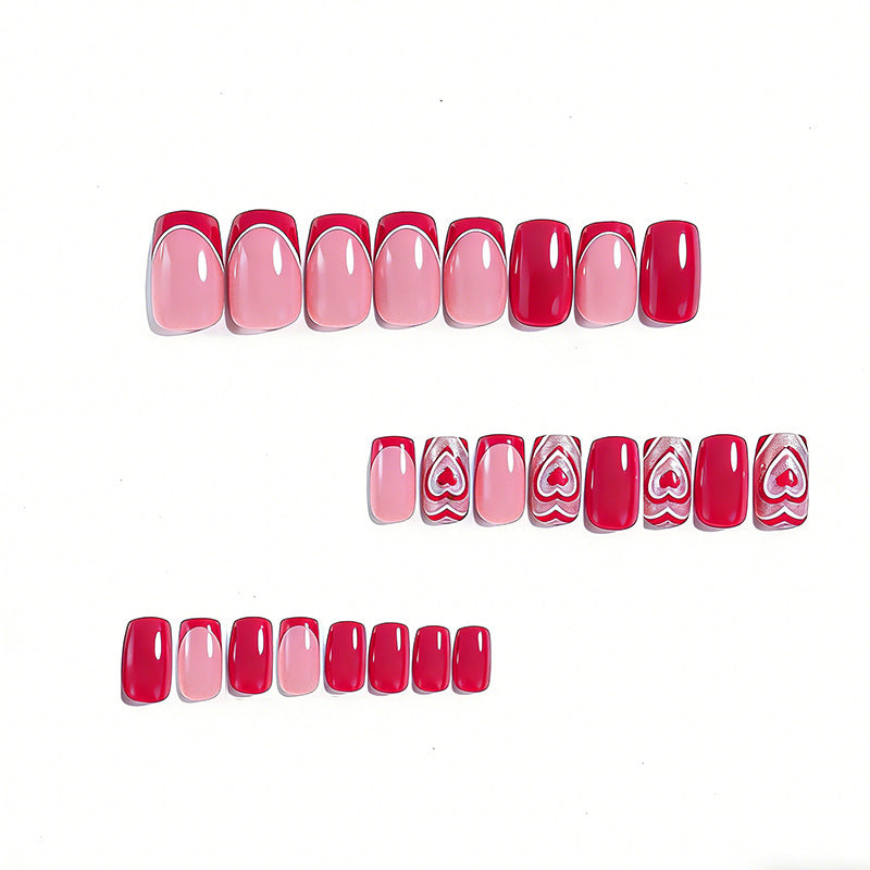 Heart-Embellished Nail Art Stornfield