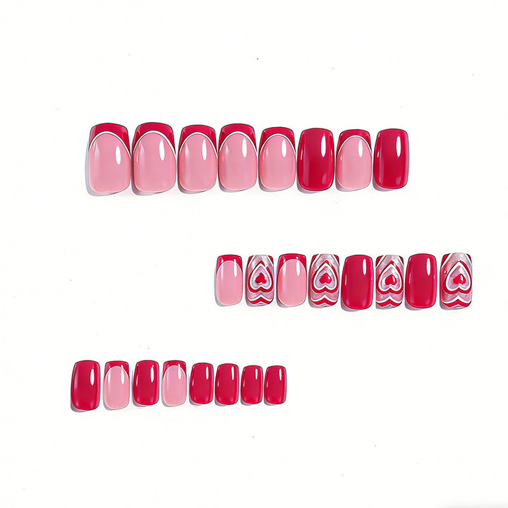 Heart-Embellished Nail Art Stornfield