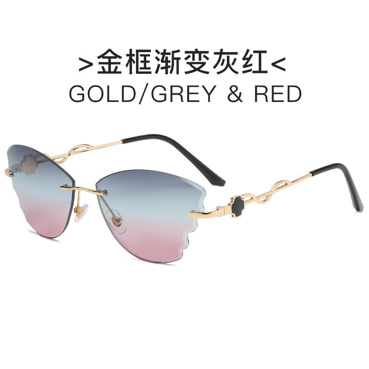Women's extravagant Cat-Eye sunglasses with golden accents Stornfield