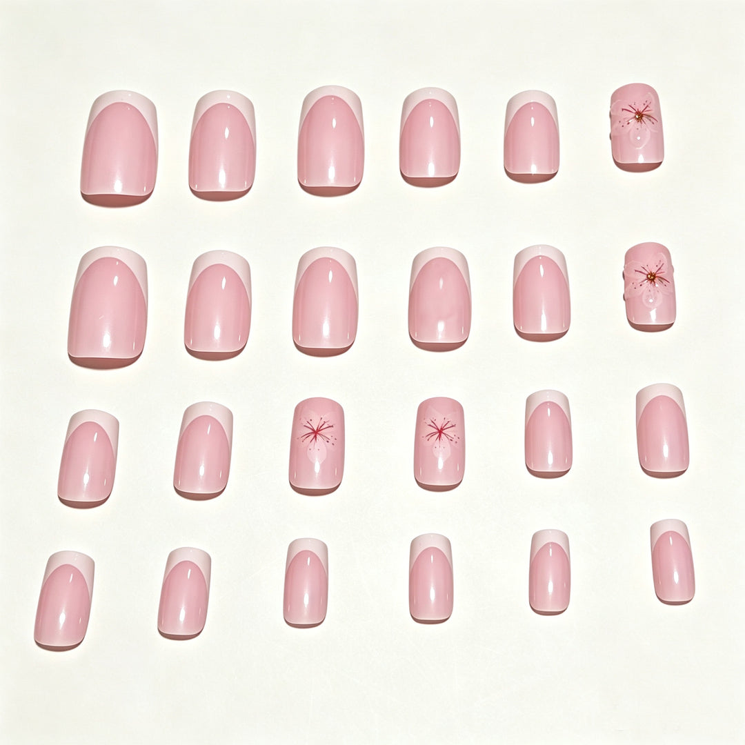 Floral Design Press-On Nail Tips Stornfield
