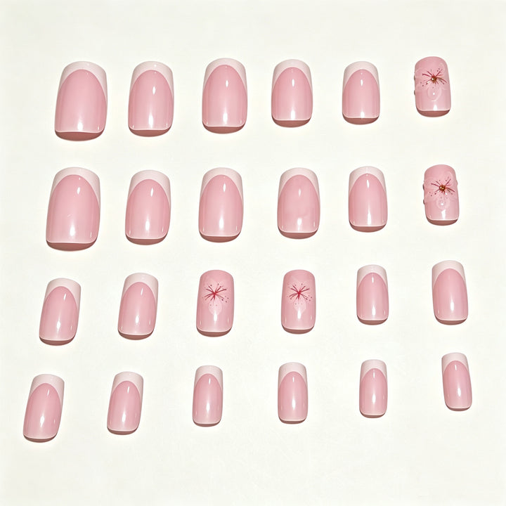 Floral Design Press-On Nail Tips Stornfield