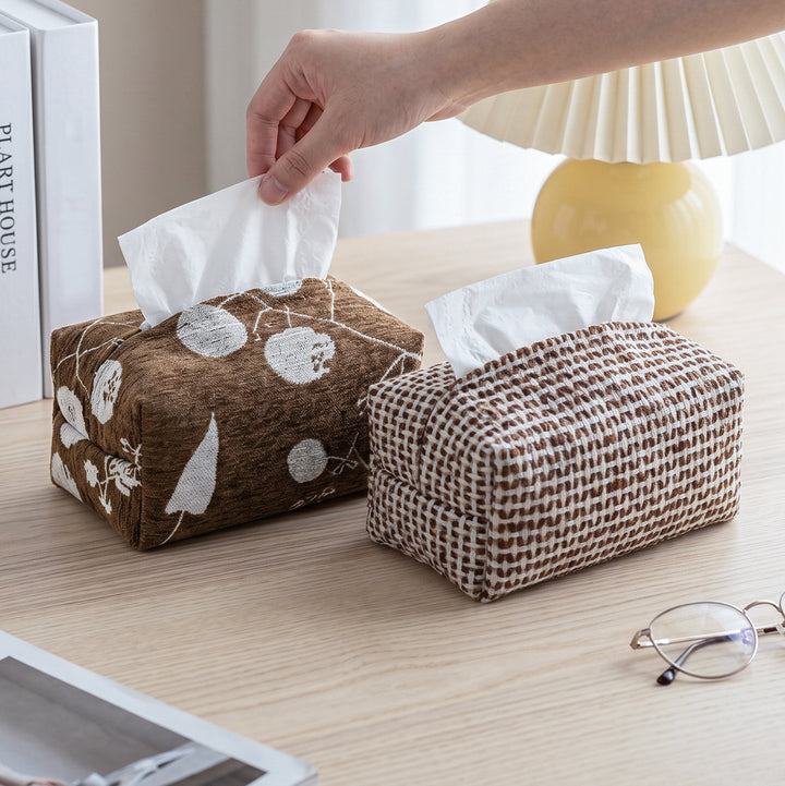 Decorative tissue box cover