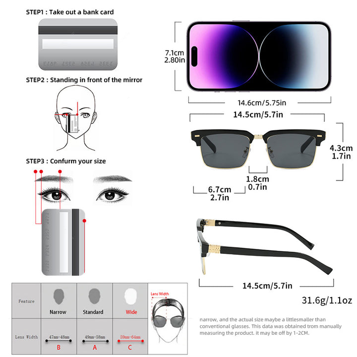 Fashion sunglasses with square frame and stylish design Stornfield