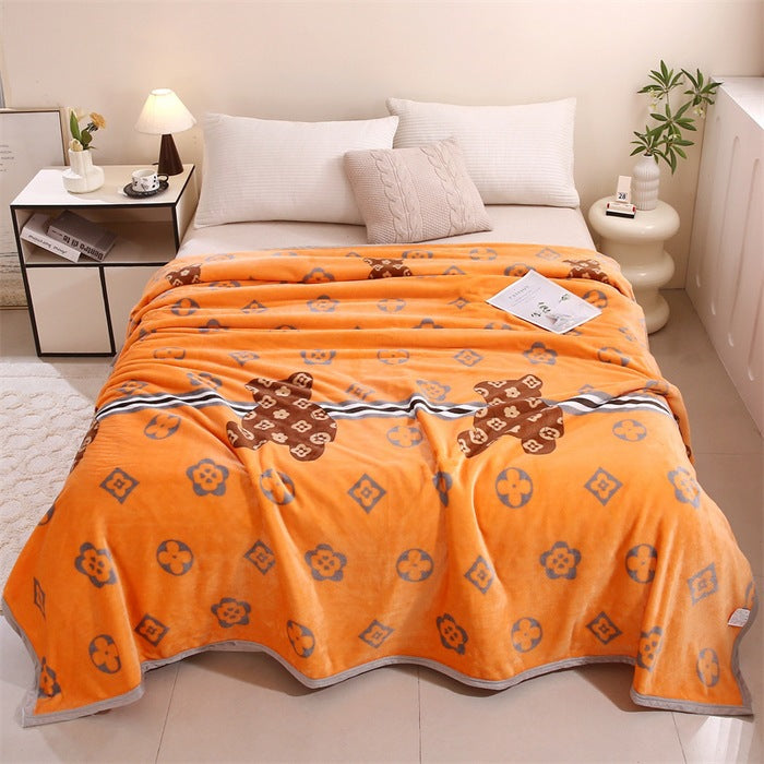 Women soft plush blanket with playful design Stornfield