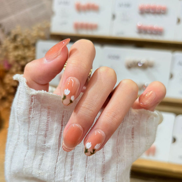 Floral Nail Art Press-On Nails Stornfield